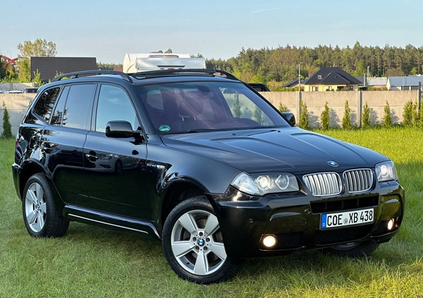 BMW X3 cena 41900 przebieg: 237000, rok produkcji 2007 z Węgorzewo małe 781